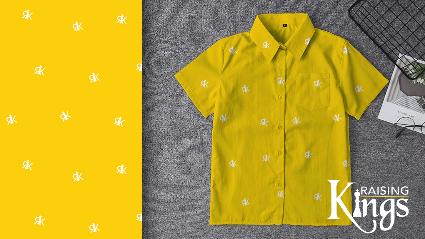 RK Yellow Button Down