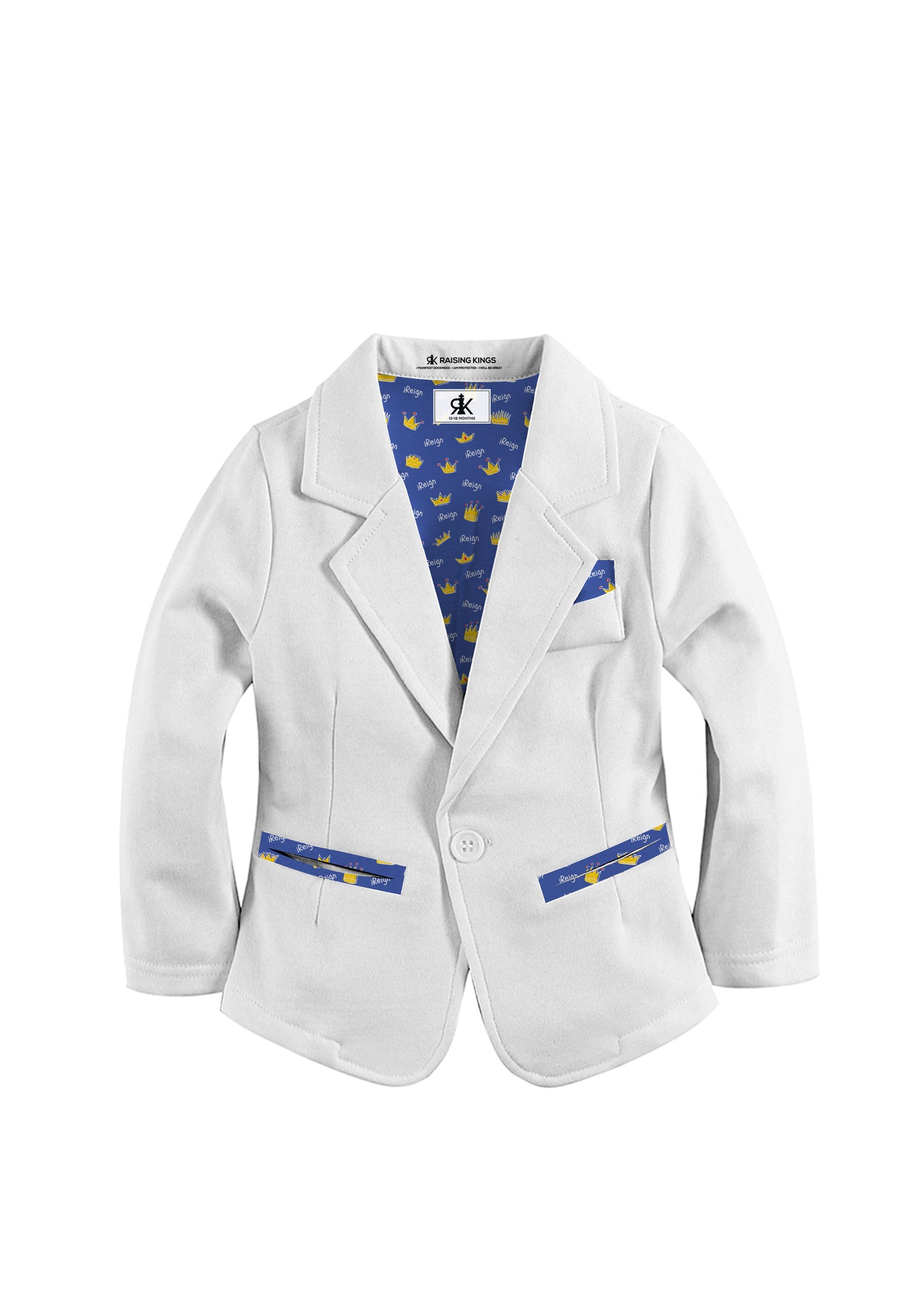 iReign White-Blue Majestic Blazer